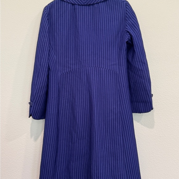 Etro Royal Purple Textured Trench Coat - Picture 11 of 11